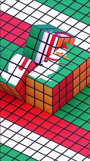 Snowman Pattern Endless Loop #satisfying #animation #3dloop #blender3danimation #christmas #winter