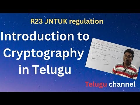 Introduction to Cryptography Course in Telugu | R23 JNTUK syllabus