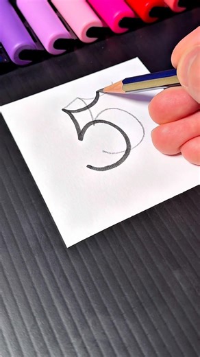 Double line pencil sketch calligraphy design✏️ #drawing #illusion #design #art