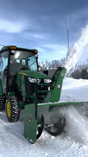 Delivery of a new #JohnDeere 3046R compact tractor with a 60” snowblower and rear blade. #tractor #compacttractor #utilitytractor | Leading Edge Equipment