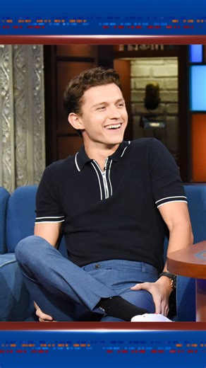 Spider-Man and Mysterio don’t mess around when it comes to gettin’ swole. #Colbert #TomHolland Jake Gyllenhaal #SpiderManFarFromHome #HBD | The Late Show with Stephen Colbert