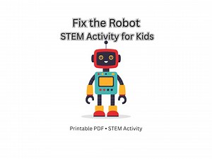 Fix the Robot – STEM Problem-solving Activity for Kids | Printable PDF - Etsy