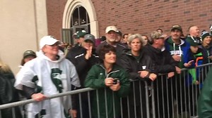 18K views · 860 reactions | ‪Spartans have arrived at rainy TCF Bank Stadium and welcomed by Green & White clad Spartan fans! #GoGreen ‬ | Michigan State Spartans | Facebook