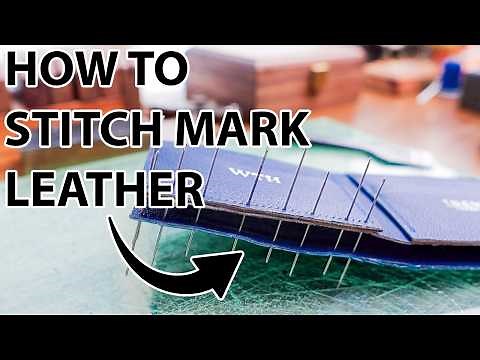 How To Punch Stitching Holes In Leather - Prick Marking Leather Guide!