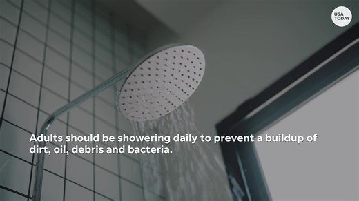 It's best practice for adults to take a shower everyday, according to the experts. | USA TODAY