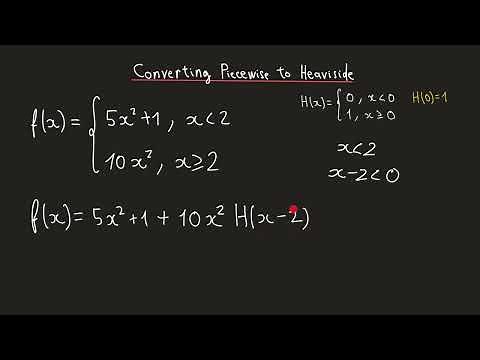 Converting piecewise into Heaviside function