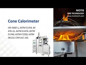 Cone Calorimeter Test ISO 5660 1, ASTM E1354
