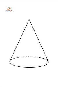 Cone coloring page for kids ♥ Online or Printable for Free!