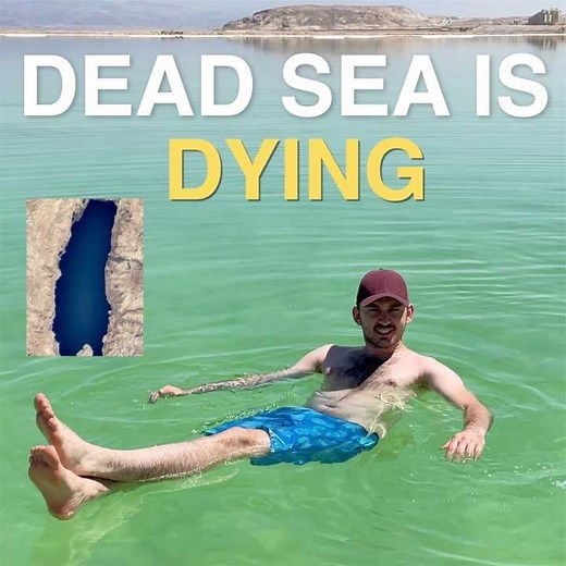 3.9M views · 131K reactions | The Dead Sea Is DYING  I’m floating on the Dead Sea right now. But according to experts, by 2050, it will disappear. Here's why and how to save it >> #Israel | Hananya Naftali | Facebook