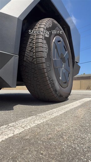 Aircraft-level steer by wire control #teslacybertruck