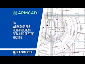 ARMCAD: Workshop for reinforcement detailing of strip footing
