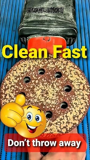 Don’t throw away dirty sandpaper - clean it in seconds!