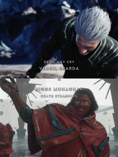 Both T3 antagonists in gaming // Vergil Vs Higgs // #vergilsparda #higgsmonaghan #devilmaycry #deathstranding #comparison