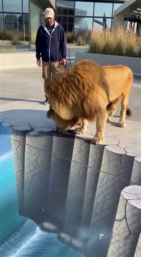 Shocking 😱 The lion threw the capybara into the pit? 😱💥 #capybara #healing #shorts #viralshorts