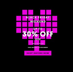 11K views · 19 reactions | Black Friday Weekend Continues UP TO 30% OFF SELECTED STYLES Ends Monday 28 November Happy Shopping! Shop instore now. *offer valid on selected lines only until 28 November | Not in conjunction with any other offer | See instore for details | Topshop Australia | Facebook