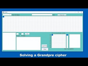 Solving a Grandpré cipher