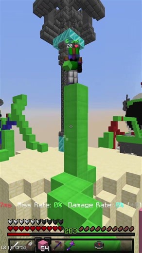 I DID A BLOCK CLUTCH?! #minecraft #bedwars #blockclutch #hypixel #montclairbear