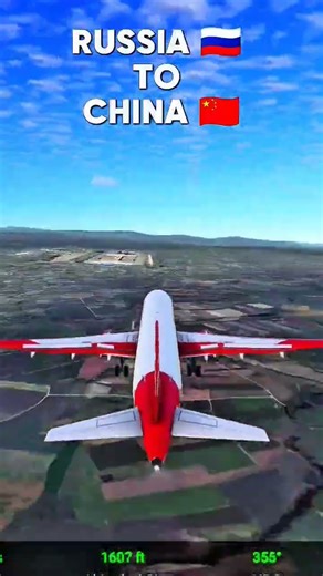 Russia 🇷🇺 to 🇨🇳 China full flight Russia Jet Airlines airbus a320-200 #flightsimulator #landing #Rfs
