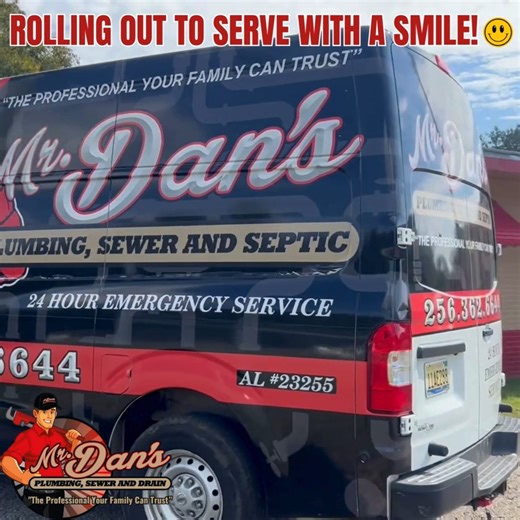 Another great day serving our community! 🤩 Tyler and Jeremiah are rolling out in the Mr. Dan’s truck — ready to bring top-quality service and a friendly smile to another customer’s home. 👷‍♂️👋 At Mr. Dan’s Plumbing, we handle it all: 🚿 Water Heaters (Tank & Tankless) 🚽 Drain & Sewer Cleaning 💦 Leak Detection & Repairs 🔥 Gas Line Services 🛠 Fixture Replacements 🏠 Plumbing Maintenance & Home Comfort Club 💧 Full Septic System Services – pumping, repairs & installs Reliable. Honest. Local.