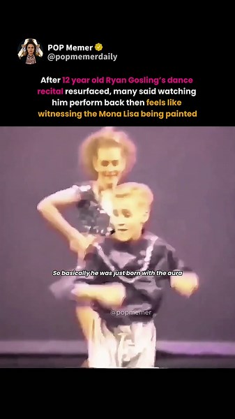 12 year old ryan gosling dancing has fans talking about the mona lisa being painting 😭 #ryangosling