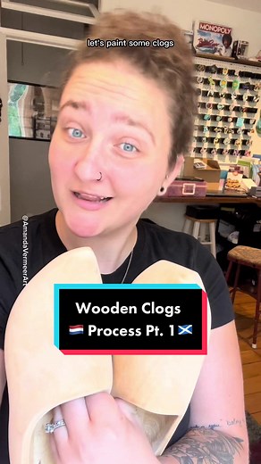 Hand-Painted Dutch Wedding Clogs Process | Celtic Knots & Triquetra