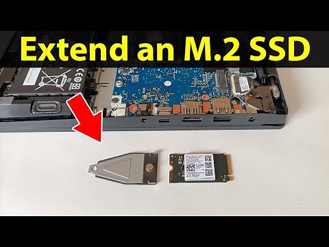 How to mount an M.2 2242 SSD module on an M.2 2280 motherboard with an extender