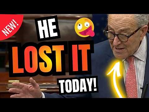 Schumer LOSES ALL CONTROL in Senate Floor Speech TODAY!