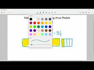 ES 5 Math Add Mixed Numbers Using Area Models