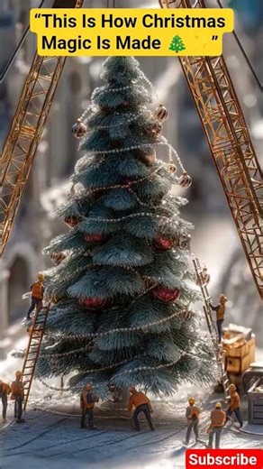 How a Giant Christmas Tree Is Built 🎄 | Mini Workers Cinematic