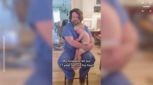 Teen Gives Her Dad a Surprisingly Great Haircut