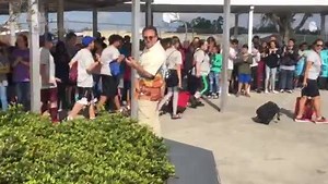 John Long Middle School held a school wide clap out to celebrate their Special Olympics athletes participation in the county games. Great job! | Pasco County Schools