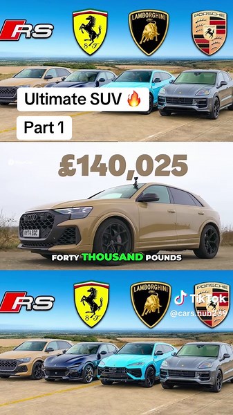 Ultimate SUV Showdown: Rsq8, Porosangue, Urus, Cayenne