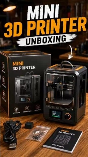 🖨️✨ TINY 3D PRINTER UNBOXING! 🤯📦