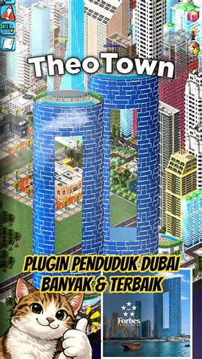 DUBAI BUILDING PLUGIN OP & BEST IN THEOTOWN! Many Residents #shorts