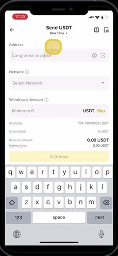 How do I send USDT (POLYGON) from Binance to TokenPocket?