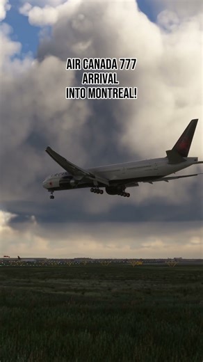 Air Canada 777 Spot View Landing into Montreal! 🛬🇨🇦 #MSFS2020 #FlightSimulator #AirCanada