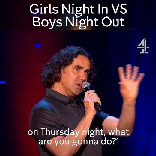 Micky Flanagan on prosecco fuelled girls nights in and beery boys nights out. | Channel 4