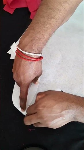 Paper Strip Cutting & Stitching Tutorial | Learn in Just 1 Minute!”