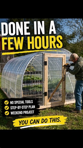 Simple Greenhouse Design You Can Copy #diy #gardening #shorts