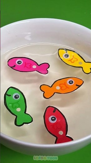 Fish-o-clock! 🐟🔵 Let's Learn the Colors with this Fun DIY Craft! #learning #kidsvideo
