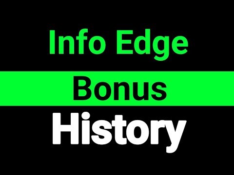 Info Edge share bonus history || Info Edge bonus share history