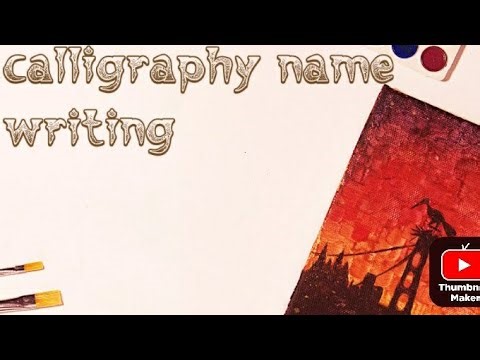 calligraphy name writing