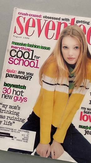 This was my favorite issue of @seventeen magazine, hands down 🙏 #1996 #mid90s #90s #90sfashion #90sasethetic