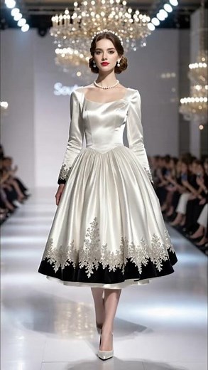 Imperial Pearl Elegance/Crown of Silk Majesty/Noble Silhouettes in White & Gold