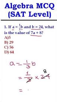SAT Math Linear Equations Practice 2026 | Kaplan Problems Solved Step-by-Step