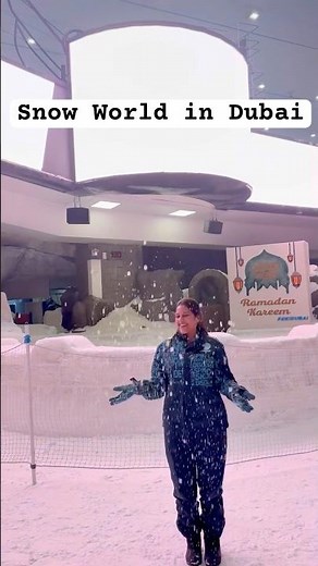 ❄️ Ski Dubai Magic! First Time Chill in Desert Snow! 😍 #skidubai