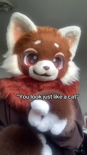 Adorable Red Panda Fursuit Head Creation