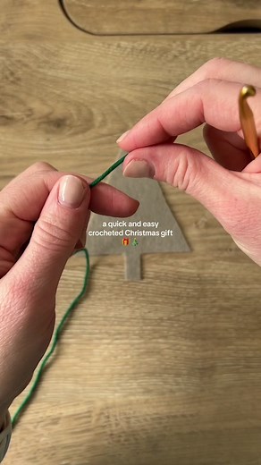 Quick and easy! This crocheted Christmas tree ornament and gift card holder is up on YouTube! I know some people love gift cards but feel they’re a little impersonal, so this is a great way to add a homemade/personal touch! #crochet #crochetornament #crochetchristmas #crochetchristmastree #crochetpattern