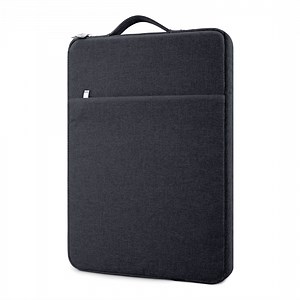 LLAYOO 14 Inch Laptop Sleeve Case Compatible with 14" Notebook Computer Chromebook Tablet,Handbag with Handle Strap Front Pocket Padded Briefcase Polyester Waterproof Cover Protective Bag, Black