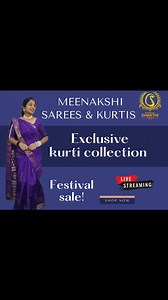 Meenakshi sarees and Kurtis #live #jewellery #shopping #kurtis #Branding #promotion #sales #sarees #readymadeblouse #semibridalsaree #cottonsaree #kalamkari #salwarmaterial #nighty #mask #onlineshopping #influencer #clothing #trending #pocketfriendly #weavers #manufacturers #brandingwithShakthii | Branding with Shakthii | Facebook